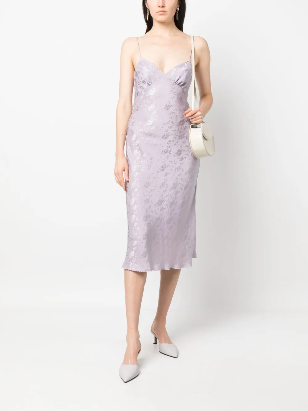 The Garment Mini-jurk met jacquard - Paars