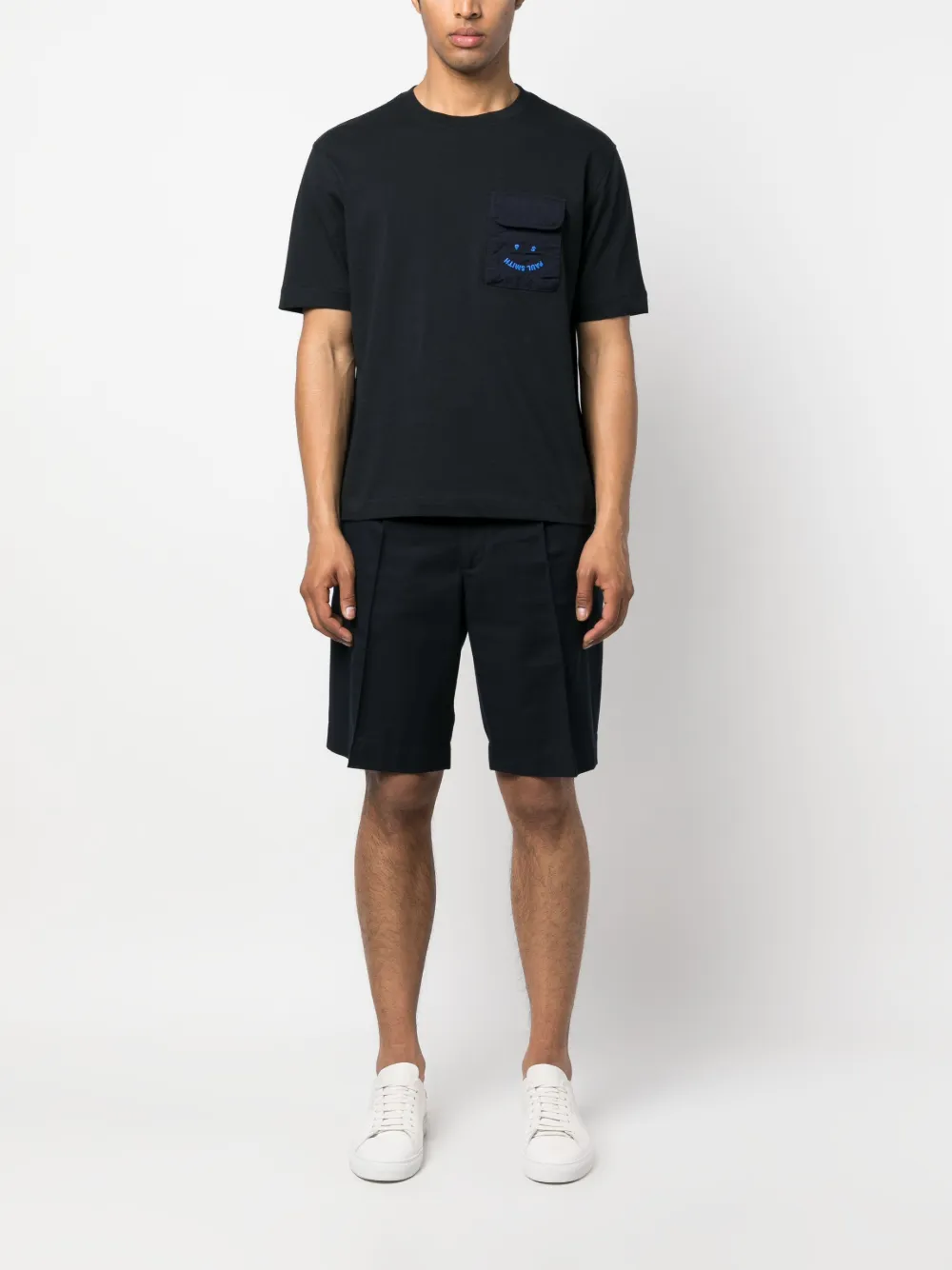 PS Paul Smith T-shirt met geborduurd logo - Blauw