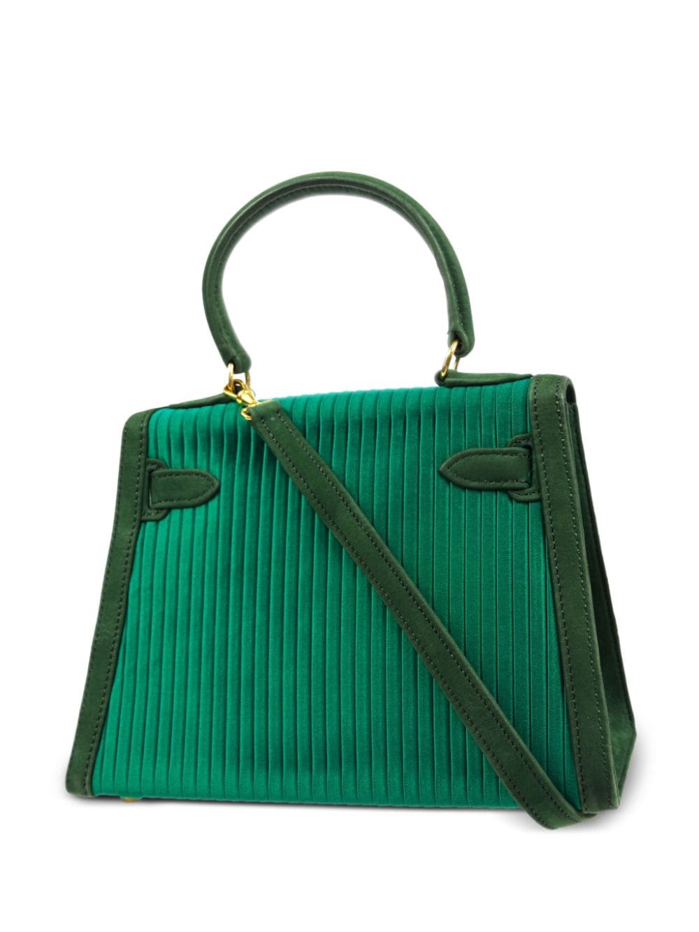 Pre-owned Dior 1990  Kelly 20 Tote Bag In Green