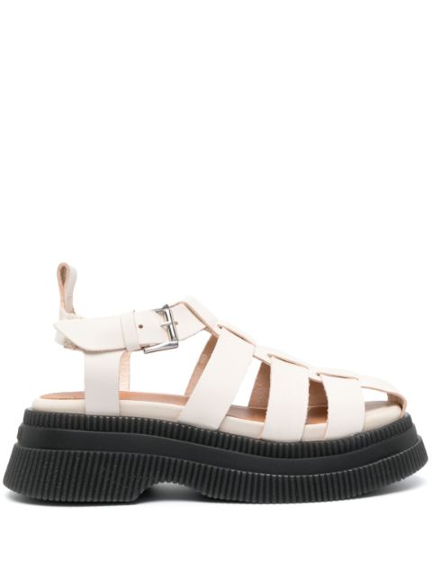 GANNI strappy flatform sandals Women