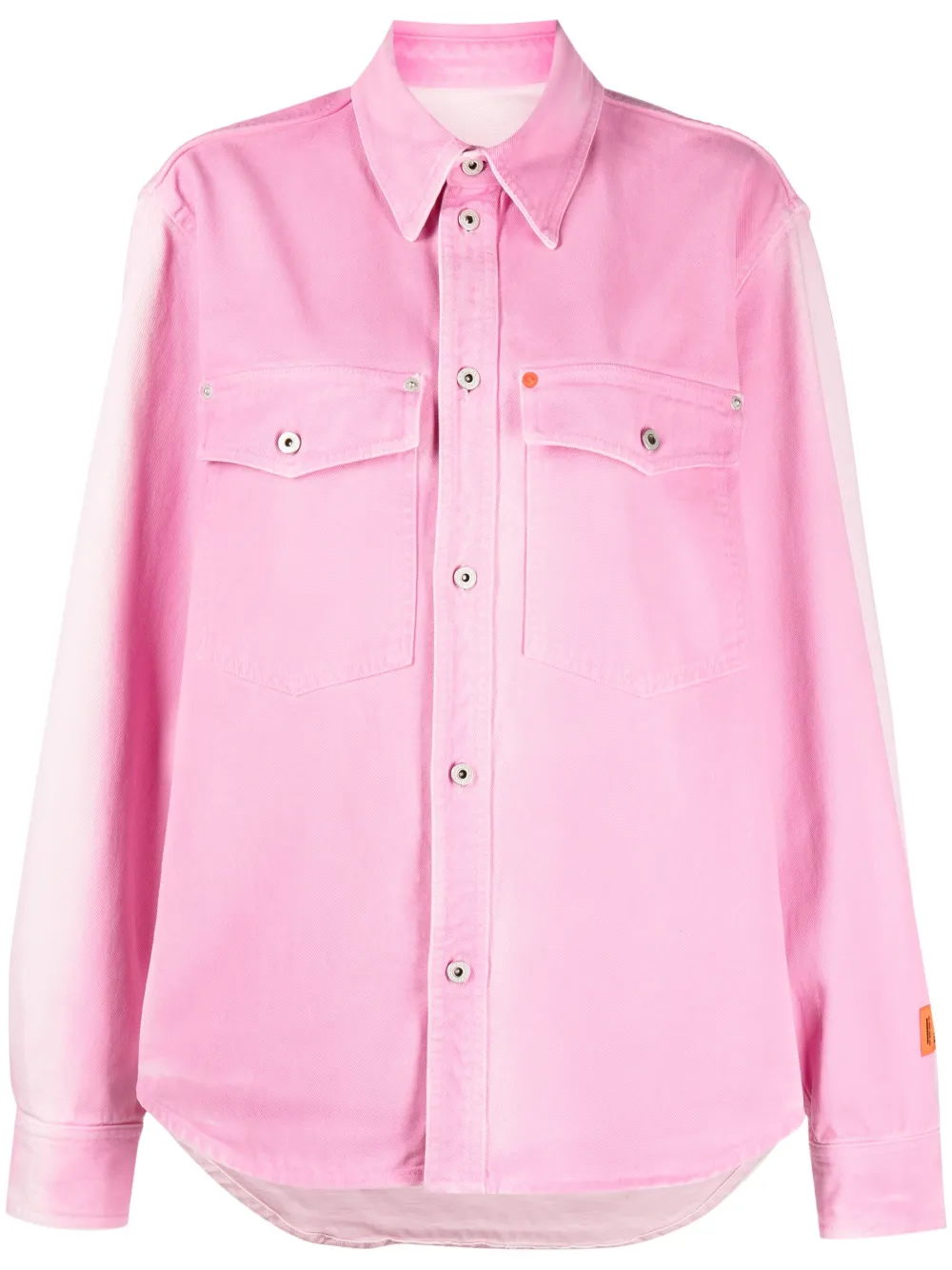 Heron Preston long-sleeve button-fastening shirt - Pink
