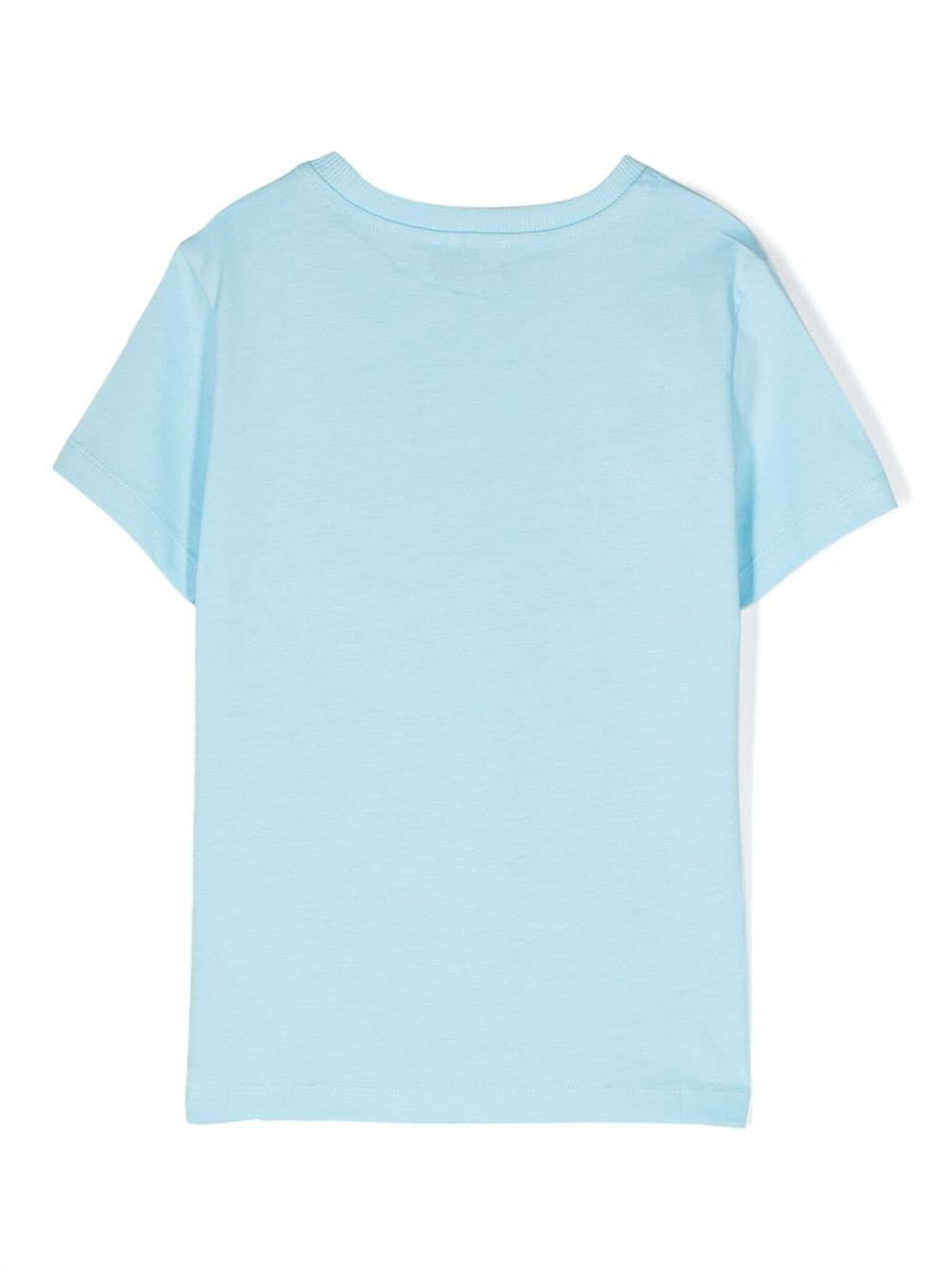 Shop Moschino Logo-print Short-sleeve T-shirt In Blue