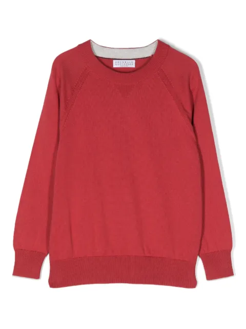 Brunello Cucinelli Kids long raglan-sleeved sweatshirt