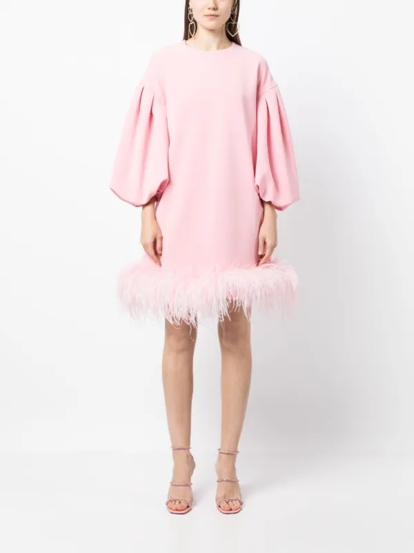 Huishan Zhang Poppy feather-detail Dress - Farfetch