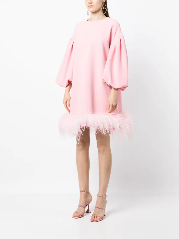 Huishan zhang feather outlet dress