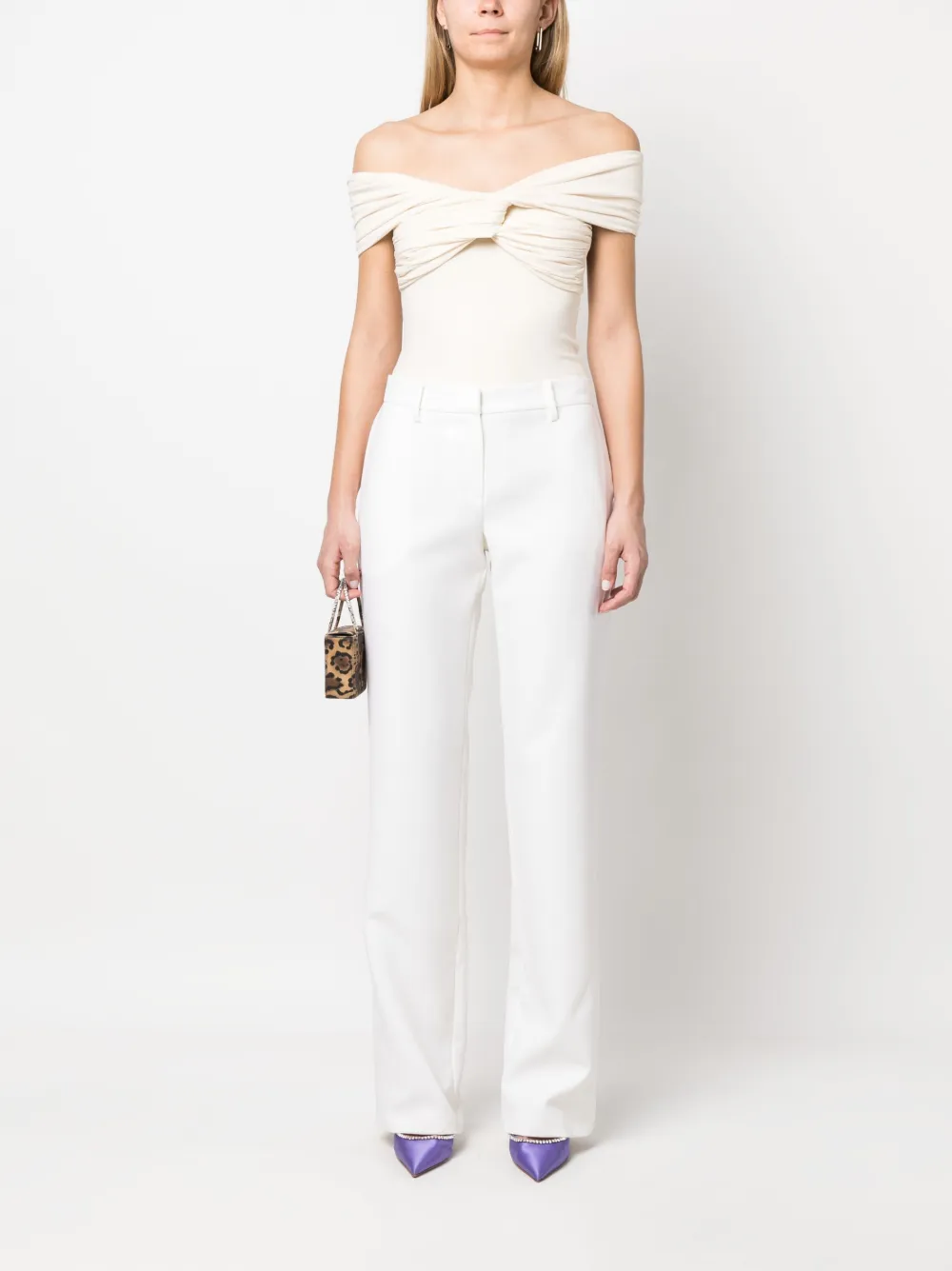 Magda Butrym High waist pantalon - Beige