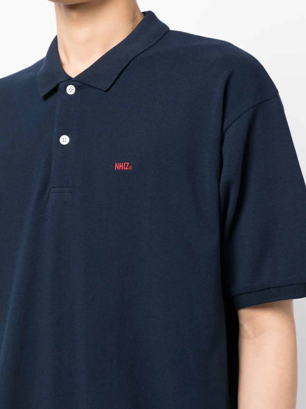 Shop Izzue Embroidered-logo Polo Shirt In Blue