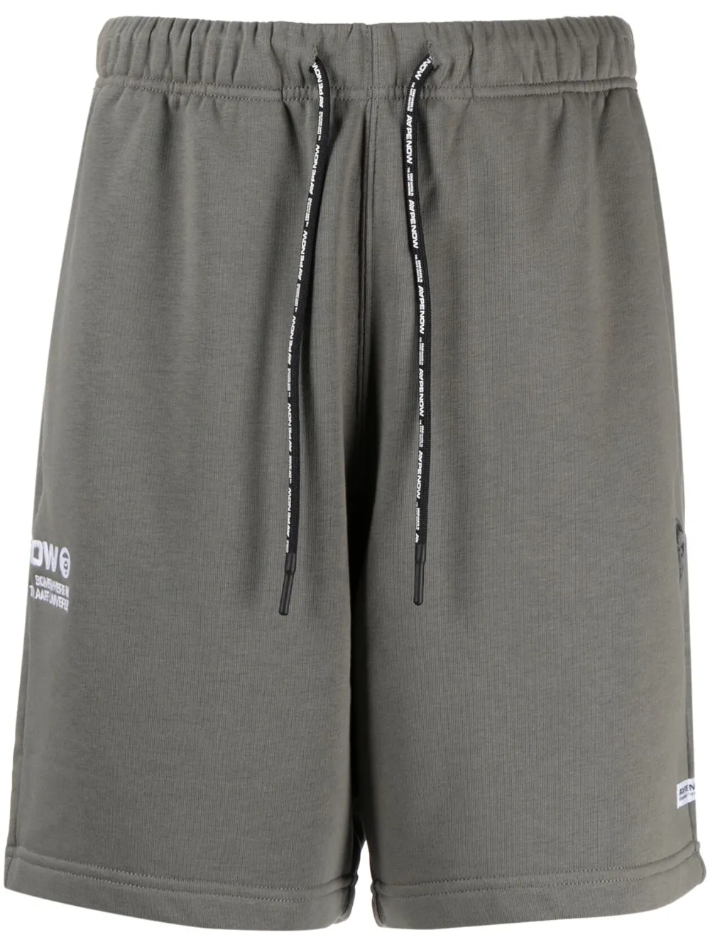 AAPE BY *A BATHING APE® logo-print drawstring shorts - Green
