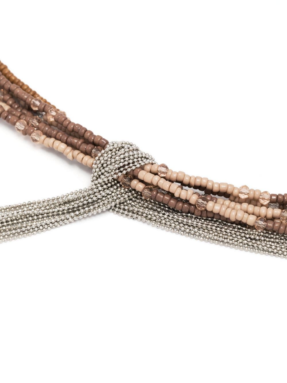 Peserico Knotted Chain Crystal Necklace - Farfetch