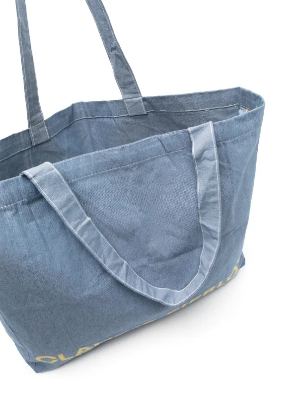 Claudie Pierlot Oversized Tote Bag Blue FARFETCH EG