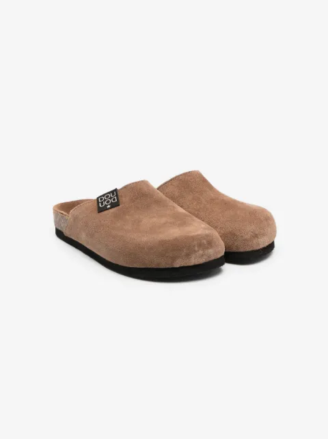 Douuod Kids calf suede sandals 