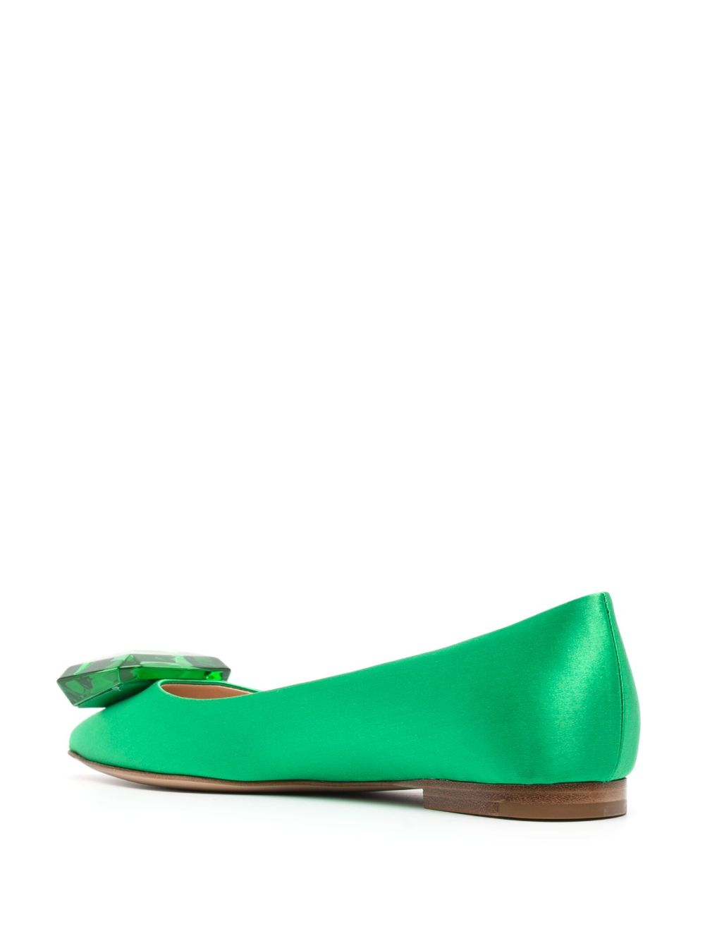 Gianvito Rossi Jaipur Ballerina Shoes In Green | ModeSens