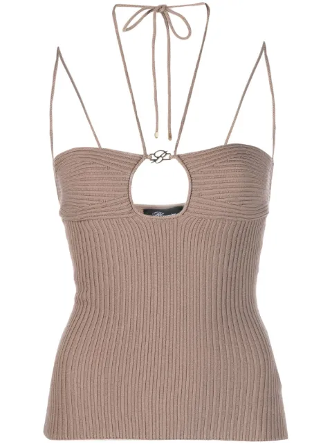 Blumarine halterneck knitted top