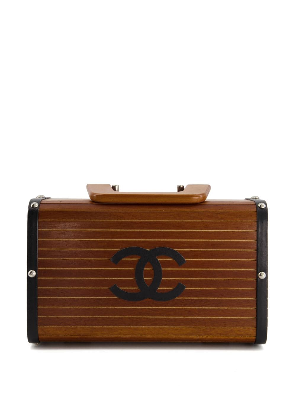 CHANEL Pre-Owned 1994-1996 houten handtas - Bruin