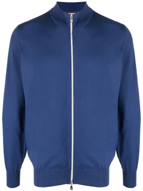 Brunello Cucinelli - fine-knit zip-up cardigan