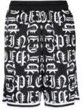 Philipp Plein Gothic Plein jogging shorts - Black