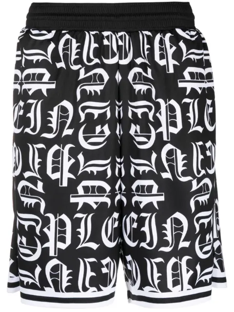 Philipp Plein Gothic Plein jogging shorts