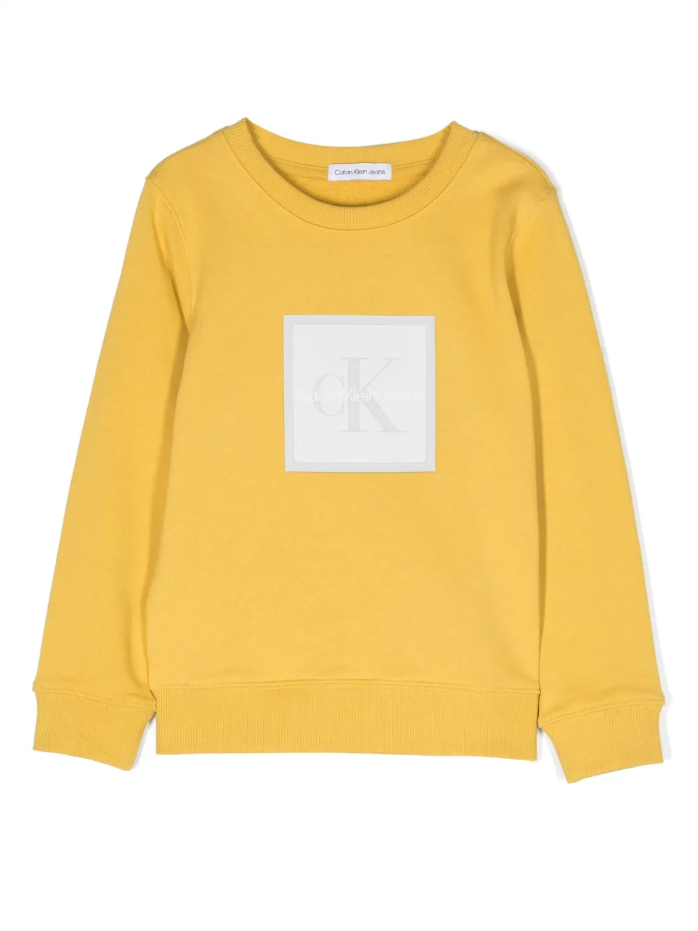 Image 1 of Calvin Klein Kids logo-patch long-sleeved sweatshirt