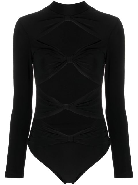 Alchemy x Lia Aram cut-out long-sleeved bodysuit