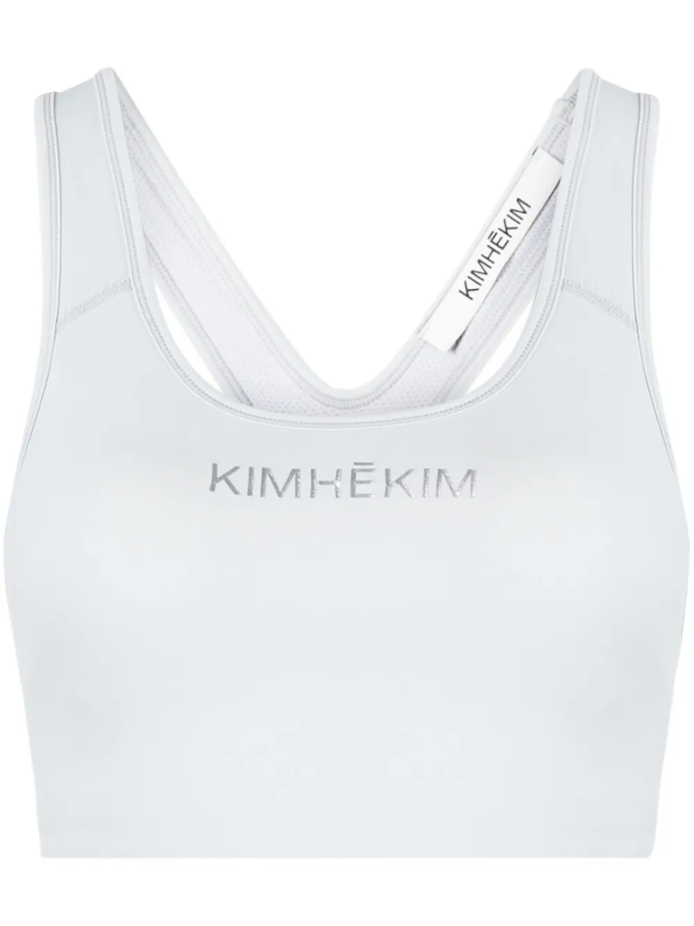 Kimhekim logo-print cropped top