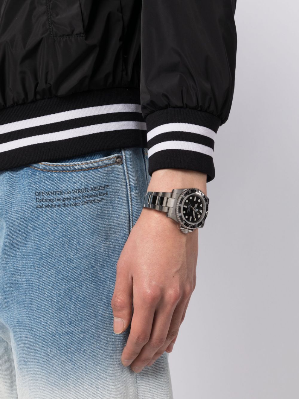 A BATHING APE® Type 1 BAPEX® horloge met kristal - Zilver