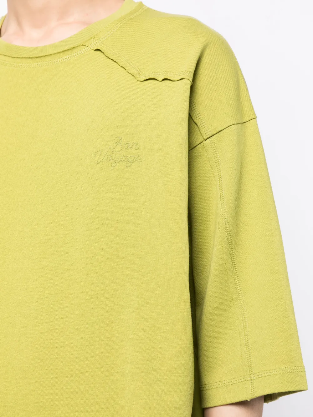 FIVE CM Logo embroidered Cotton T shirt Farfetch