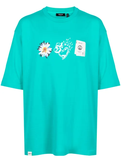 T-shirt en coton à imprimé graphique - FIVE CM - Modalova