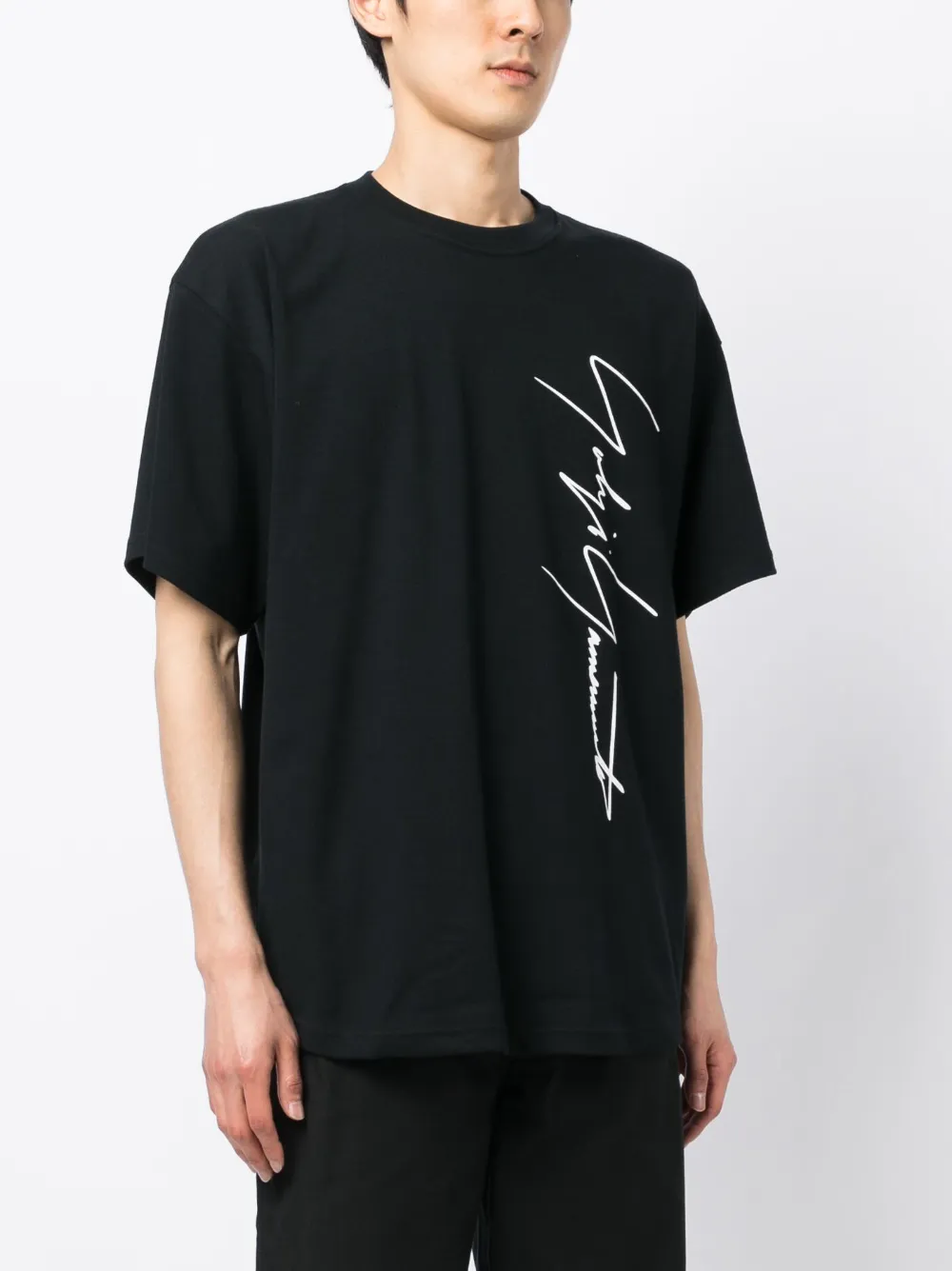 Yohji Yamamoto logo-print short-sleeve T-shirt - Farfetch