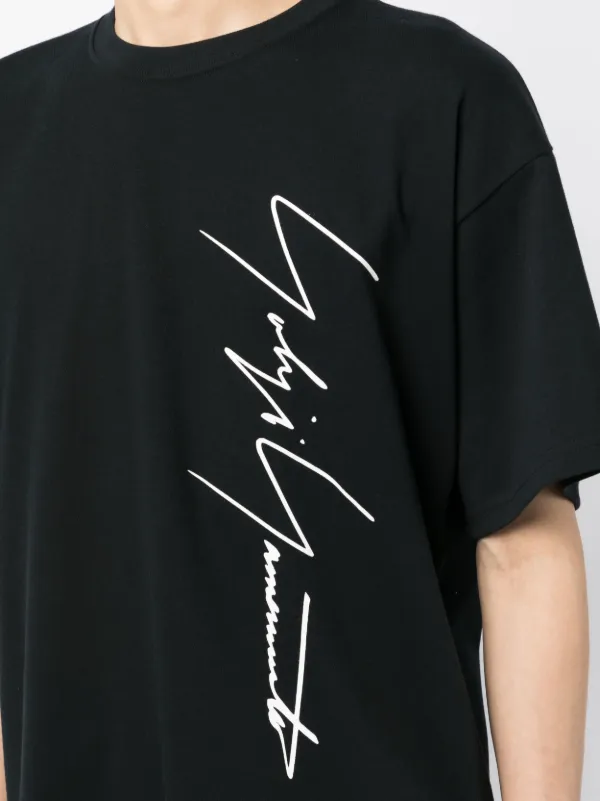 Yohji Yamamoto logo-print short-sleeve T-shirt - Farfetch