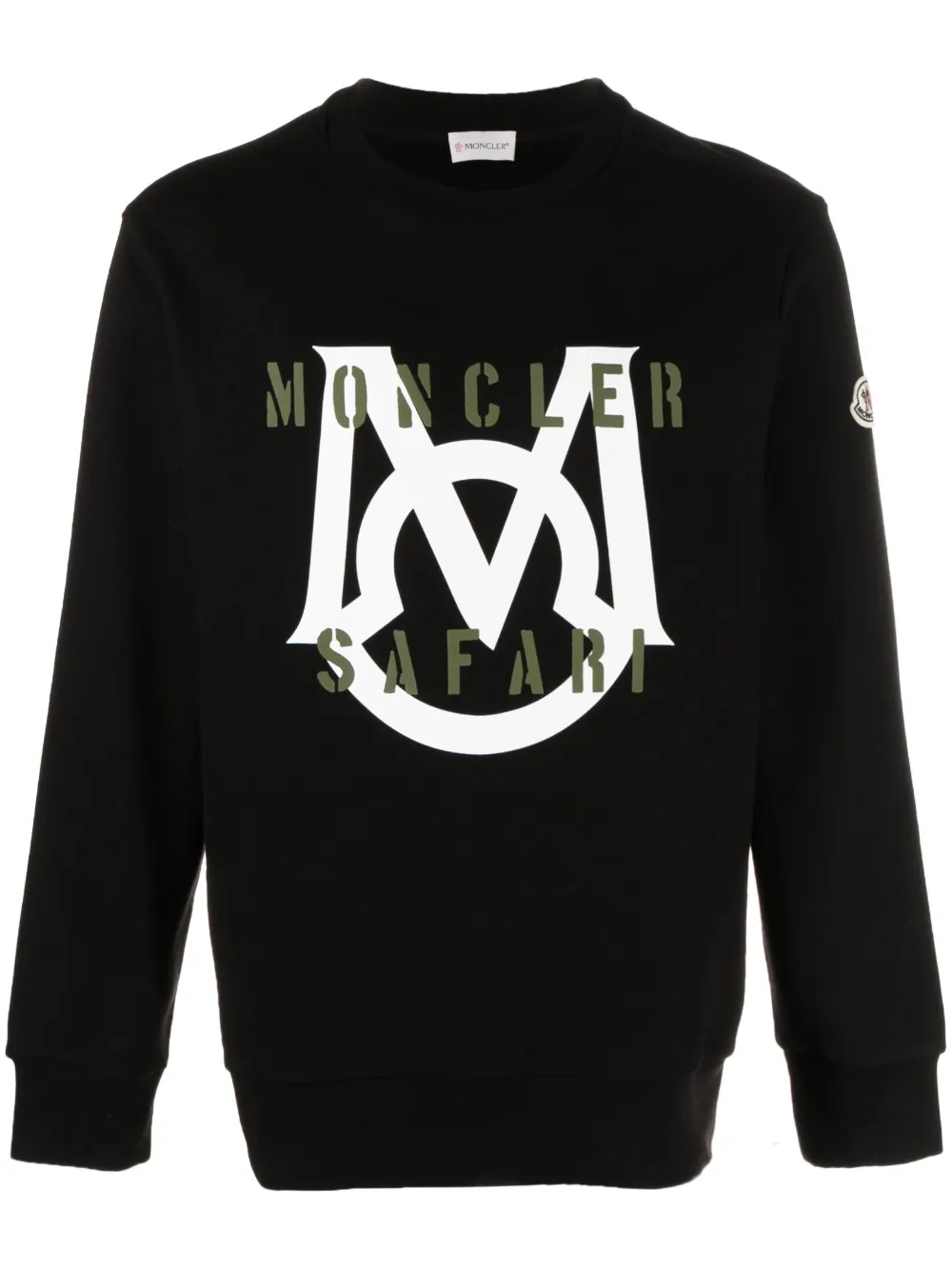 Moncler sudadera con logo estampado | negro | Image 1