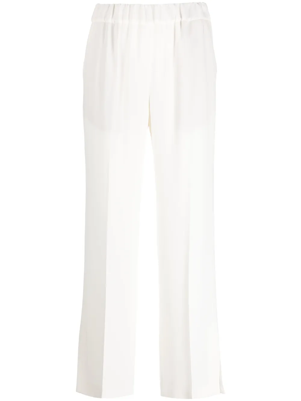 Alberto Biani high-waisted wide-leg trousers - White