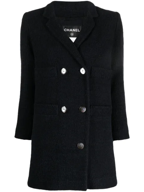 CHANEL Pre-Owned 2010 double-breasted bouclé jacket