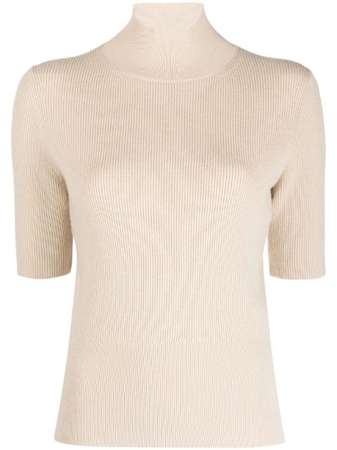 JOSEPH roll neck knitted top