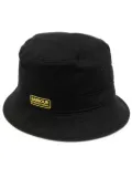 Barbour logo-patch cotton bucket hat - Black