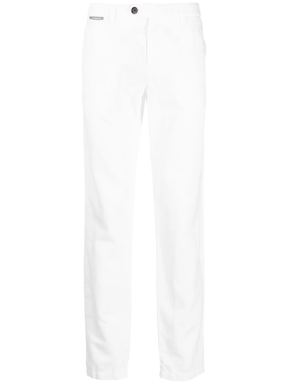 Eleventy straight-leg cotton trousers - White