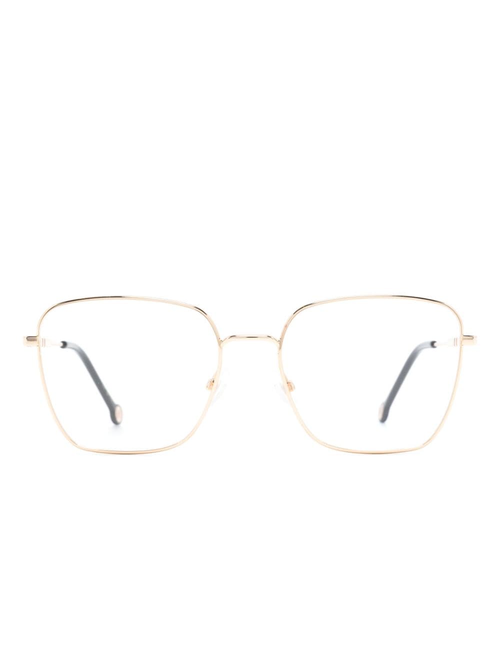 Carolina Herrera engraved-logo square-frame Glasses - Farfetch