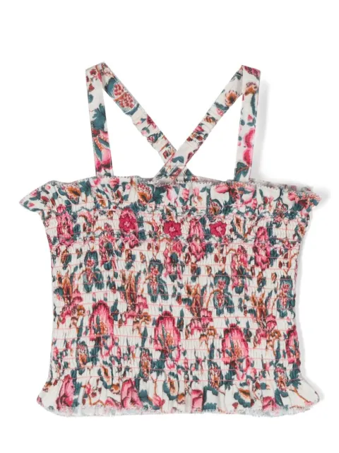 Louise Misha floral-print tube top