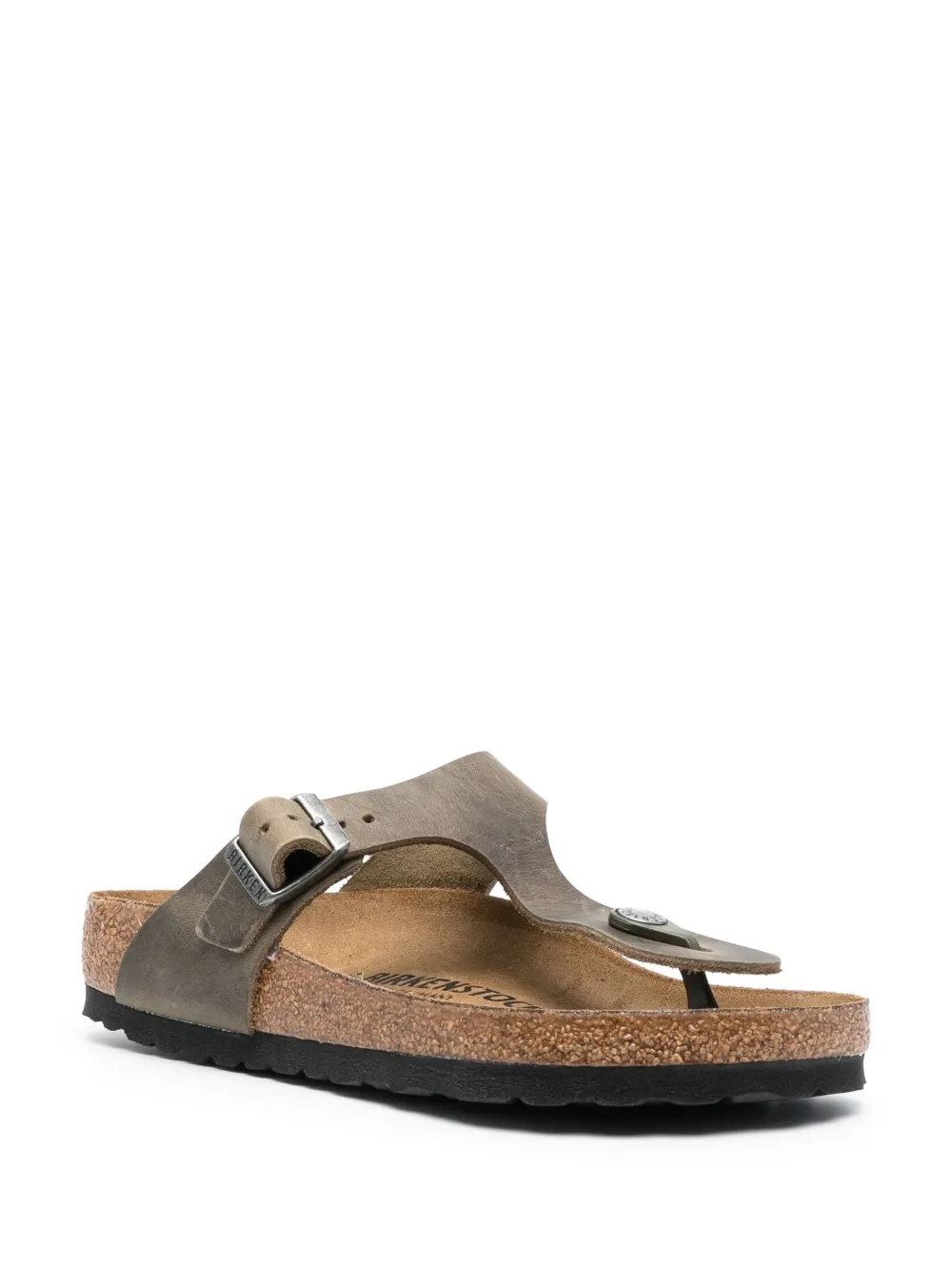Birkenstock Slippers met open neus - Bruin
