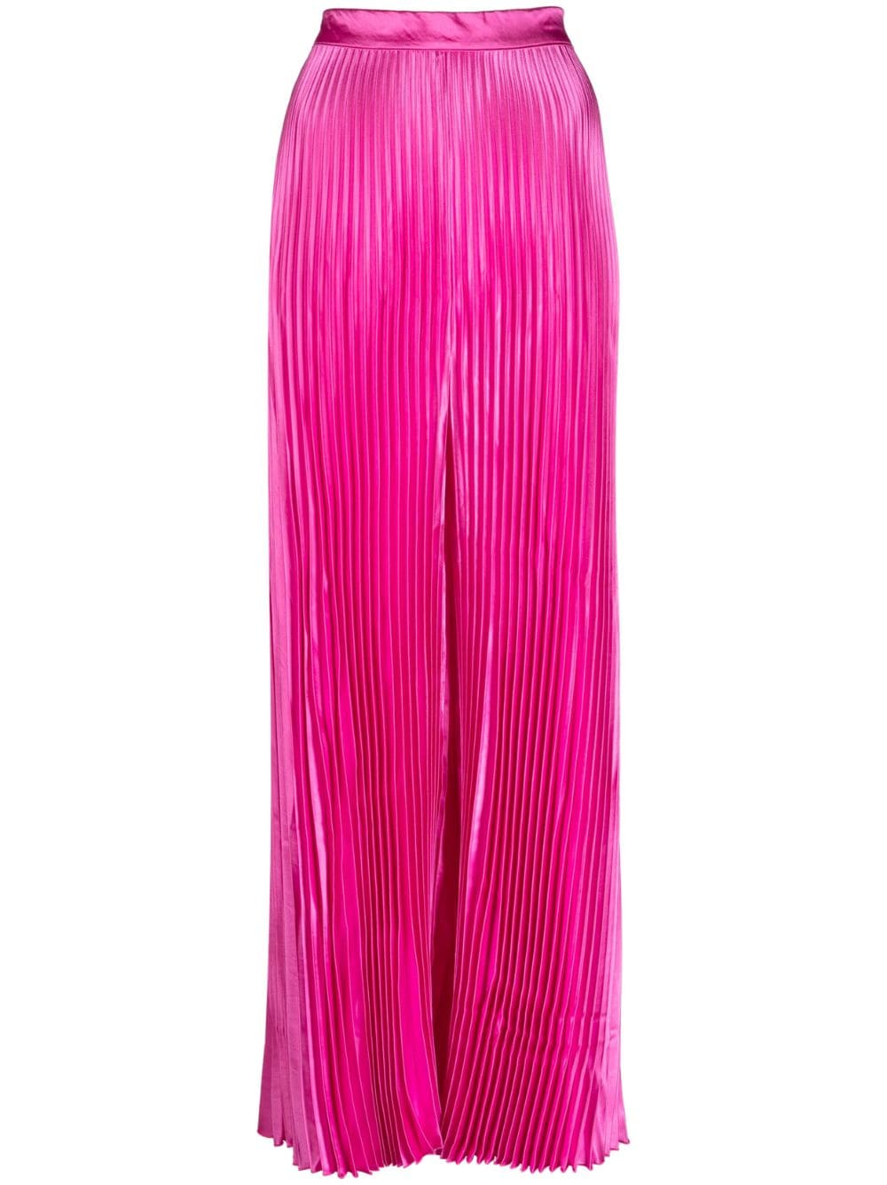 L'idée Fully Pleated High-waisted Trousers In Purple