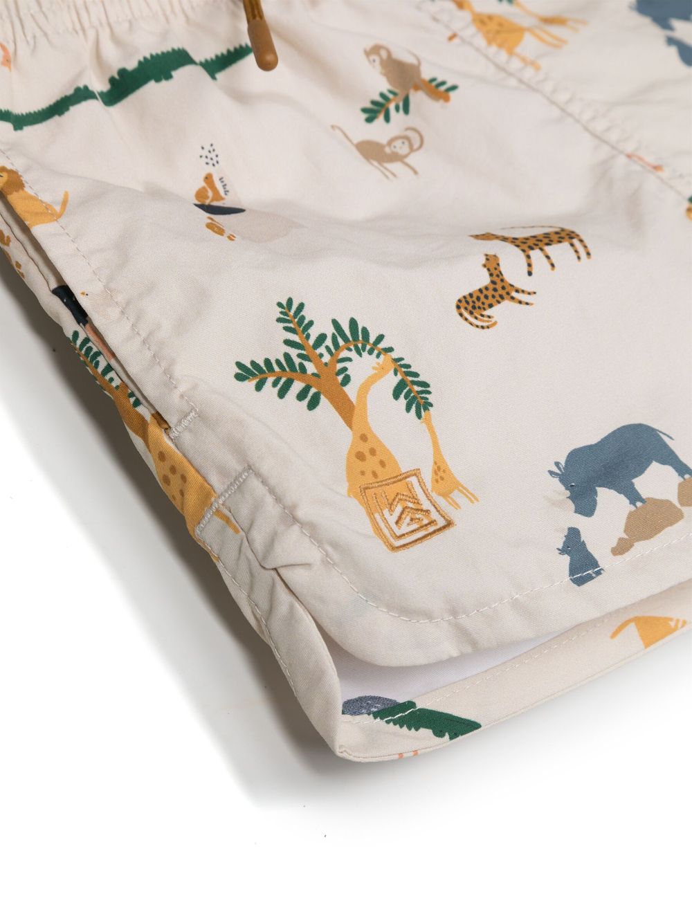 Liewood Zwembroek met dierenprint - Beige