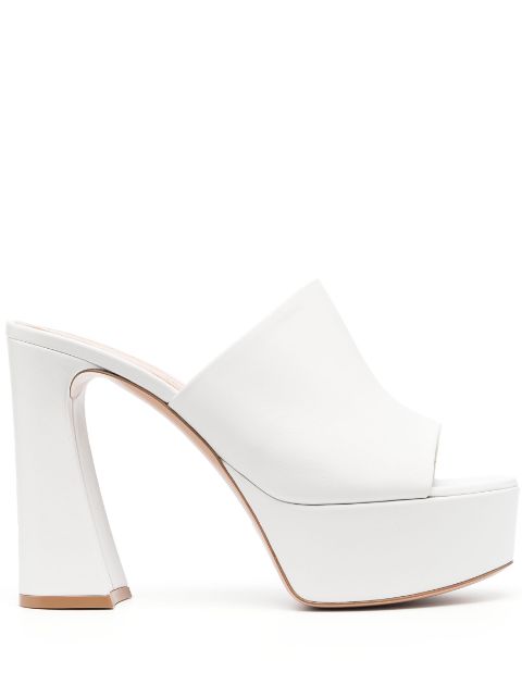 Gianvito Rossi leather platform mules Women