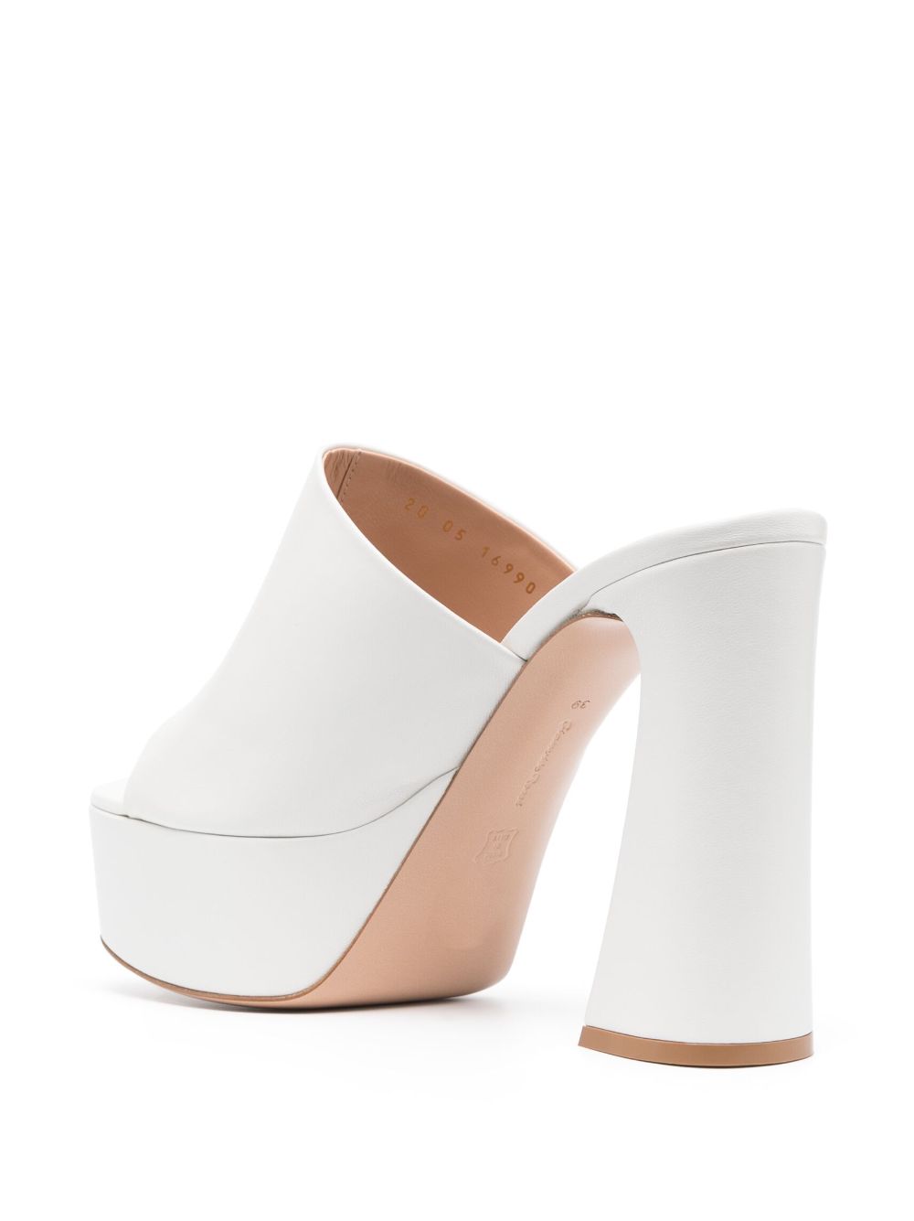 Gianvito Rossi leather platform mules Women