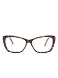 Carolina Herrera tortoiseshell-effect cat-eye glasses - Brown