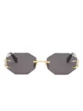 Roberto Cavalli geometric-frame sunglasses - Yellow