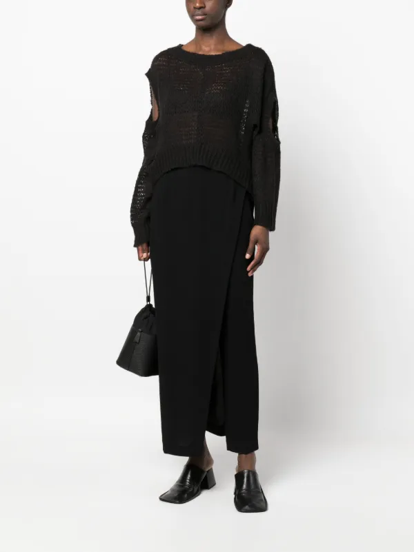 Undercover fitted-waistline Long Skirt | Black | FARFETCH GE Undercover fitted-waistline Long Skirt | Black | FARFETCH GE
