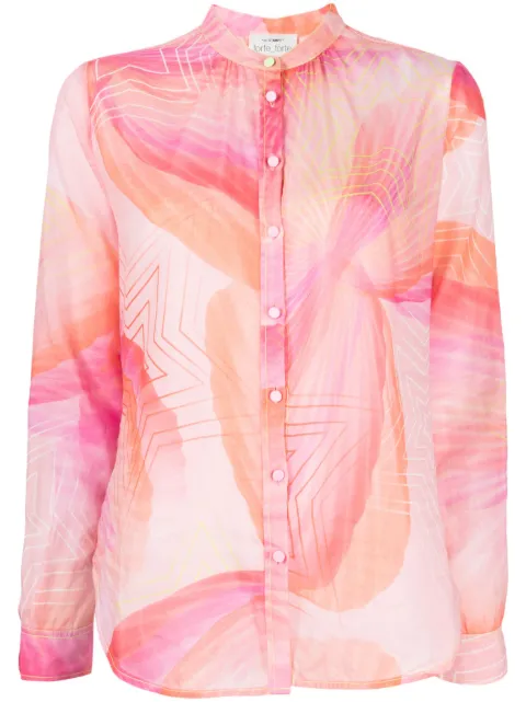 Forte Forte star-print long-sleeve shirt