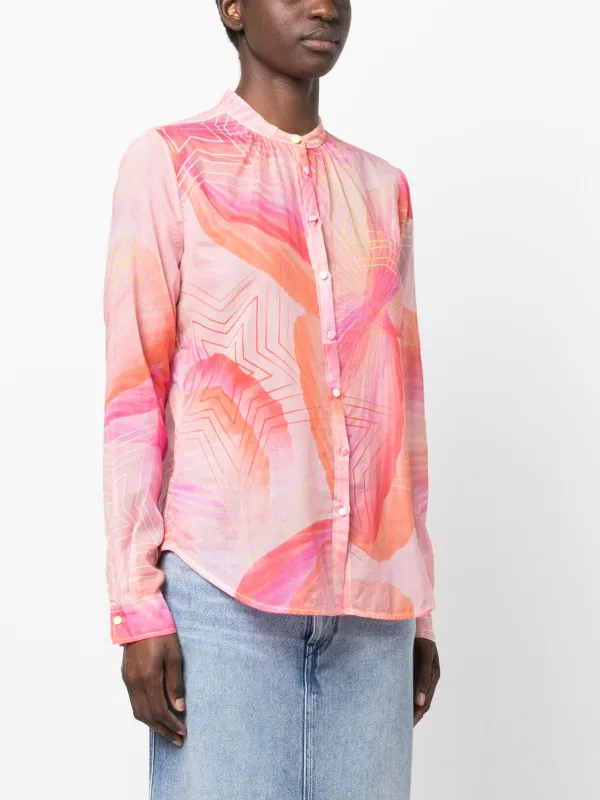 Forte Forte 長袖シャツ パープルピンク Forte Forte star-print long-sleeve Shirt | Pink | FARFETCH