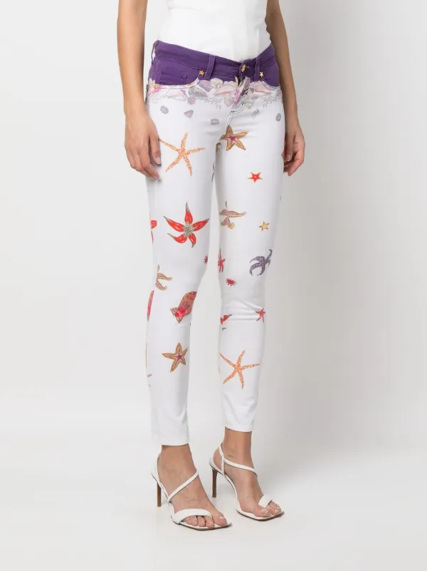 Versace Pre-Owned プリント スキニージーンズ - Farfetch 
