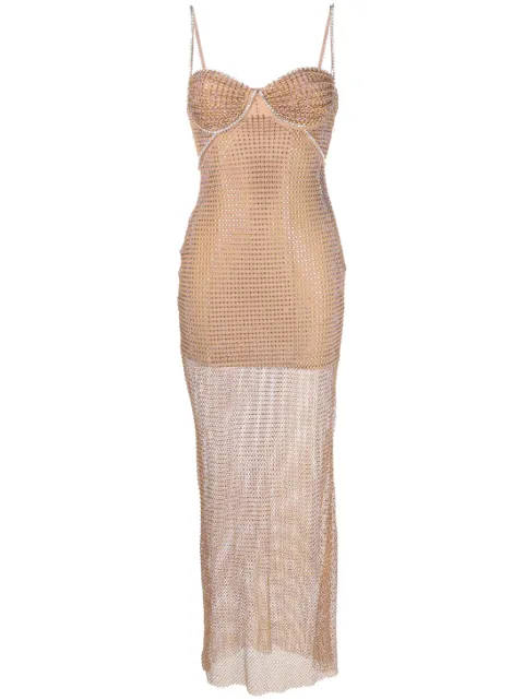 crystal-embellished sleeveless dress