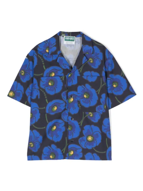 Kenzo Kids floral-print short-sleeve shirt